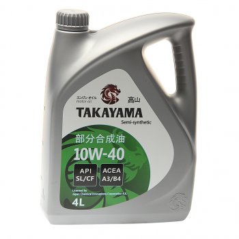 2 199 р. Масло моторное API SLCF 10W40 псинт.4л TAKAYAMA TAKAYAMA 605518  с доставкой в г. Майкоп. Увеличить фотографию 1