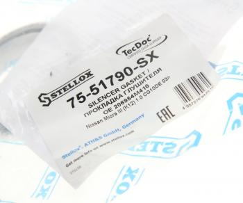 399 р. Прокладка NISSAN Micra (02-),Note (06-13) выхлопной системы STELLOX STELLOX 75-51790-sx  с доставкой в г. Майкоп. Увеличить фотографию 2
