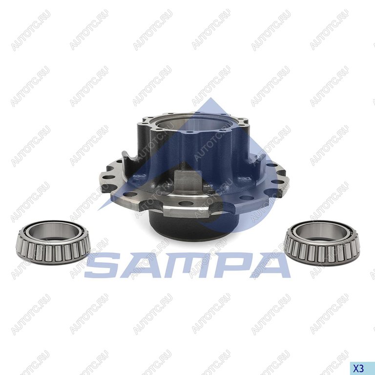 23 799 р. Ступица SCANIA P,R series задняя (с подшипником) SAMPA SAMPA 044.1051  с доставкой в г. Майкоп