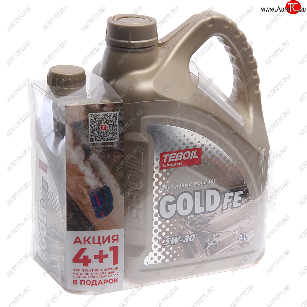 2 269 р. Масло моторное GOLD FE 5W30 синт.4+1л TEBOIL TEBOIL 3470594p  с доставкой в г. Майкоп