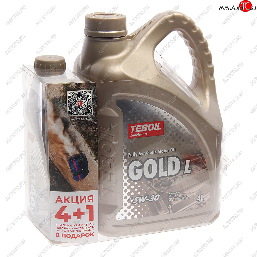 2 379 р. Масло моторное GOLD L 5W30 синт.4+1л TEBOIL TEBOIL 3453935p  с доставкой в г. Майкоп
