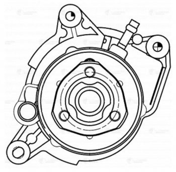 8 349 р. Насос водяной VW Golf (09-14) AUDI A3 (09-13) SKODA Rapid (13-),Yeti (10-) SEAT Ibiza (12-) LUZAR LUZAR lwp1833  с доставкой в г. Майкоп. Увеличить фотографию 4