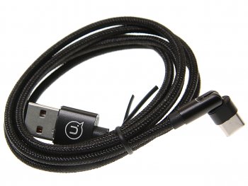 449 р. Кабель USB Type C 1м черный USAMS USAMS us-sj477 u60  с доставкой в г. Майкоп. Увеличить фотографию 1