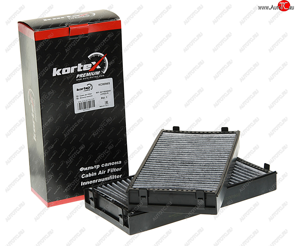 1 579 р. Фильтр воздушный салона BMW X5 (E70),X6 (E71) угольный (2шт.) KORTEX KORTEX kc0096s KORTEX kc0096s  с доставкой в г. Майкоп