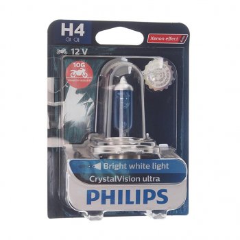 1 099 р. Лампа 12V H4 60/55W P43t-38 блистер (1шт.) Crystal Vision Ultra PHILIPS PHILIPS 12342cvubw PHILIPS 12342cvubw  с доставкой в г. Майкоп. Увеличить фотографию 1