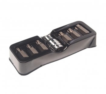 379 р. Набор бит 12 TORX T25-T55 с держателем 7 предметов в ложементе ROCKFORCE ROCKFORCE rf-4074  с доставкой в г. Майкоп. Увеличить фотографию 1