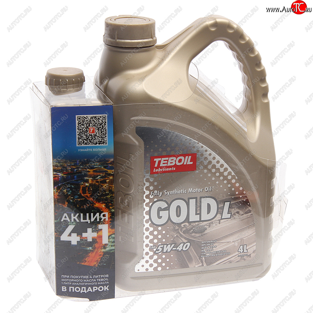 2 679 р. Масло моторное GOLD L 5W40 синт.4+1л TEBOIL TEBOIL 3475041p  с доставкой в г. Майкоп