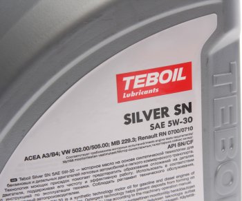 2 049 р. Масло моторное SILVER SN 5W30 синт.4л TEBOIL TEBOIL 3453917  с доставкой в г. Майкоп. Увеличить фотографию 2