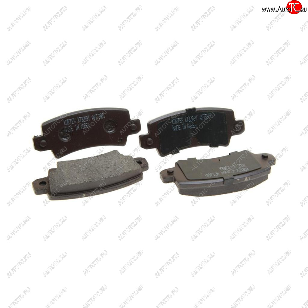 1 199 р. Колодки тормозные задние (4шт.) KORTEX Toyota Corolla E120 хэтчбек 5 дв. дорестайлинг (2000-2004)  с доставкой в г. Майкоп