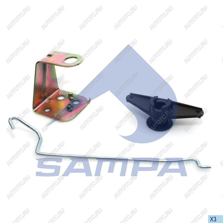 889 р. Кронштейн SCANIA 4 series замка двери левой с тягой SAMPA SAMPA 043.181  с доставкой в г. Майкоп