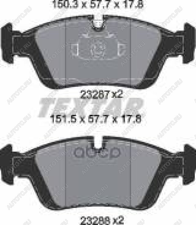 3 249 р. Колодки тормозные передние (4шт.) TEXTAR BMW Z4 E85 (2002-2008)  с доставкой в г. Майкоп