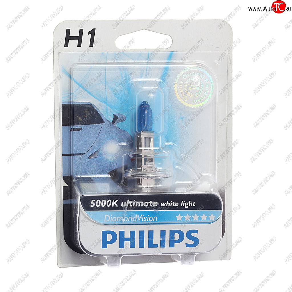 1 189 р. Лампа 12V H1 55W P14.5s блистер (1шт.) Diamond Vision PHILIPS PHILIPS 12258dvb1  с доставкой в г. Майкоп