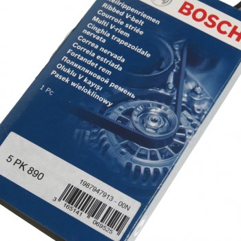 649 р. Ремень приводной поликлиновой 5PK890 BOSCH BOSCH 1987947913 BOSCH 1987947913  с доставкой в г. Майкоп. Увеличить фотографию 2