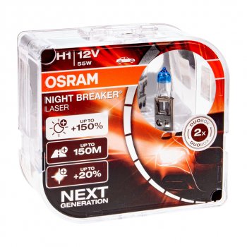 2 399 р. Лампа 12V H1 55W P14.5s +150% 3500K бокс (2шт.) Night Breaker Laser OSRAM OSRAM 64150nl2(euro)  с доставкой в г. Майкоп. Увеличить фотографию 1