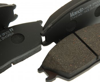 1 379 р. Колодки тормозные передние (4шт.) MANDO Hyundai Getz TB хэтчбэк 5 дв. дорестайлинг (2002-2005)  с доставкой в г. Майкоп. Увеличить фотографию 2