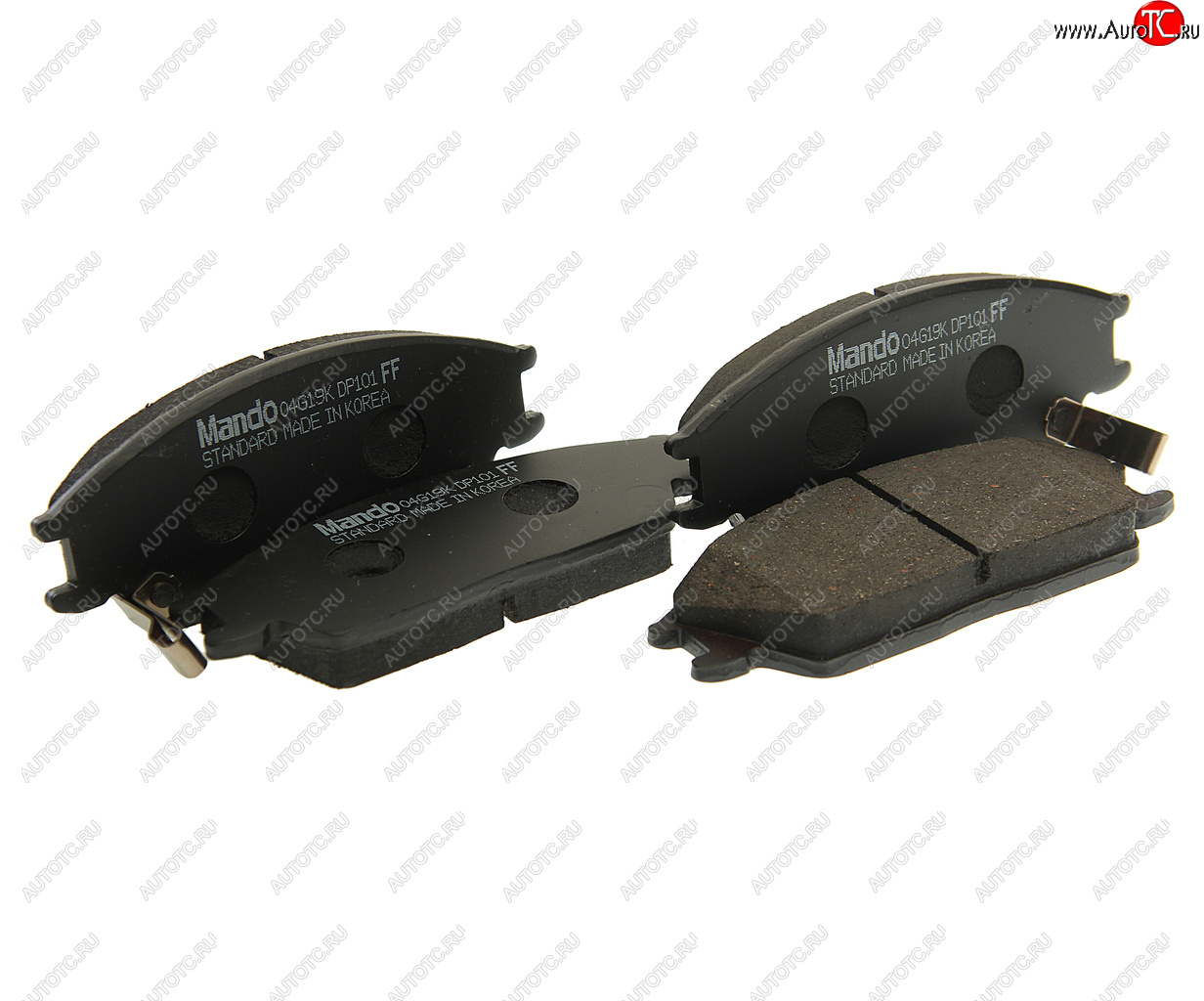 1 379 р. Колодки тормозные передние (4шт.) MANDO Hyundai Getz TB хэтчбэк 5 дв. дорестайлинг (2002-2005)  с доставкой в г. Майкоп