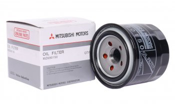 589 р. Фильтр масляный MITSUBISHI Galant (98-03),Pajero (06-) OE MITSUBISHI mz690150  с доставкой в г. Майкоп. Увеличить фотографию 1