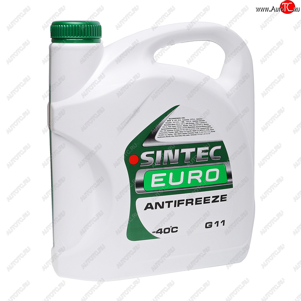 1 279 р. Антифриз зеленый -40C 5кг G11 Euro SINTEC SINTEC 990554  с доставкой в г. Майкоп