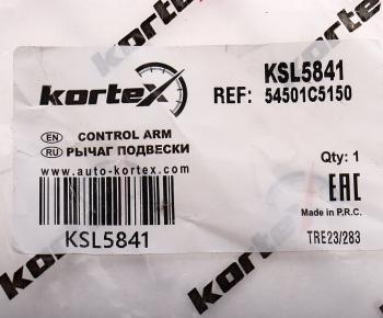 6 899 р. Рычаг подвески KIA Sorento (15-) передней нижний правый KORTEX KORTEX ksl5841  с доставкой в г. Майкоп. Увеличить фотографию 4