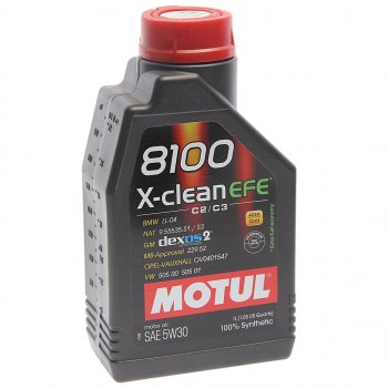 1 599 р. Масло моторное 8100 X-CLEAN EFE 5W30 синт.1л MOTUL MOTUL 111687  с доставкой в г. Майкоп. Увеличить фотографию 1