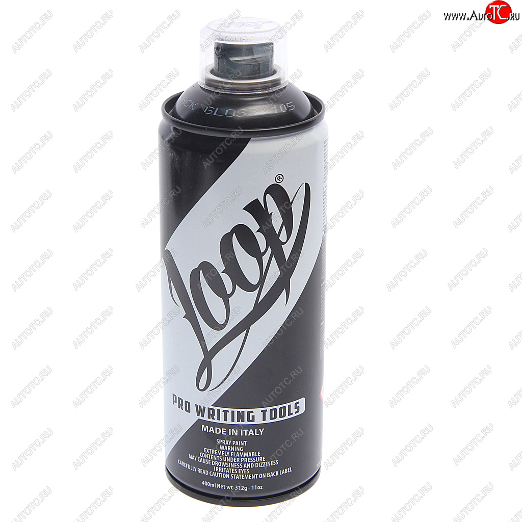 579 р. Краска для граффити черная глянцевая 400мл LOOP LOOP 105-lp  с доставкой в г. Майкоп