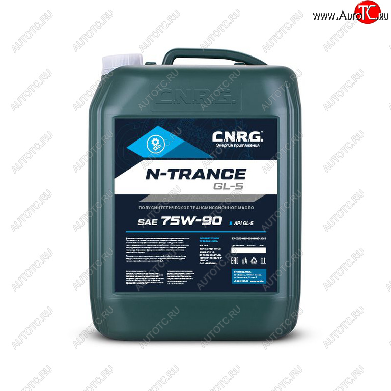 9 699 р. Масло трансмиссионное N-Trance GL-5 75W90 псинт.20л CNRG CNRG cnrg-042-0020  с доставкой в г. Майкоп