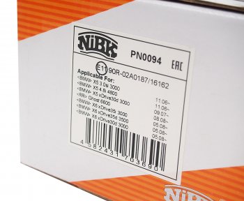 5 949 р. Колодки тормозные передние (4шт.) NIBK BMW X5 E70 дорестайлинг (2006-2010)  с доставкой в г. Майкоп. Увеличить фотографию 3