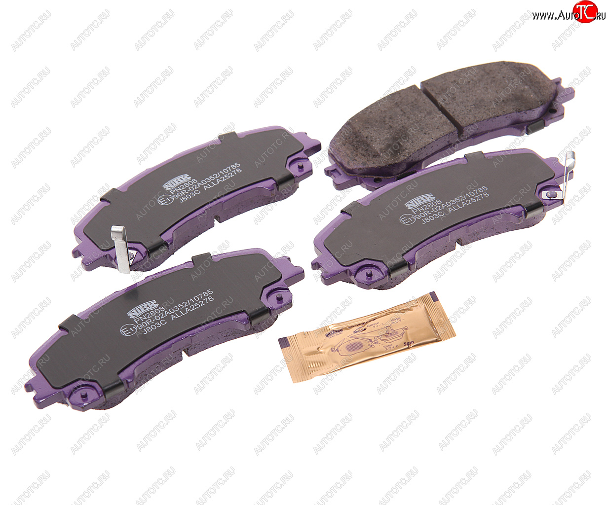 4 399 р. Колодки тормозные передние (4шт.) NIBK INFINITI Q50 V37 дорестайлинг (2013-2017)  с доставкой в г. Майкоп