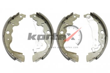 2 399 р. Колодки тормозные задние барабанные (4шт.) KORTEX Renault Kangoo KW0 дорестайлинг (2008-2013)  с доставкой в г. Майкоп. Увеличить фотографию 2