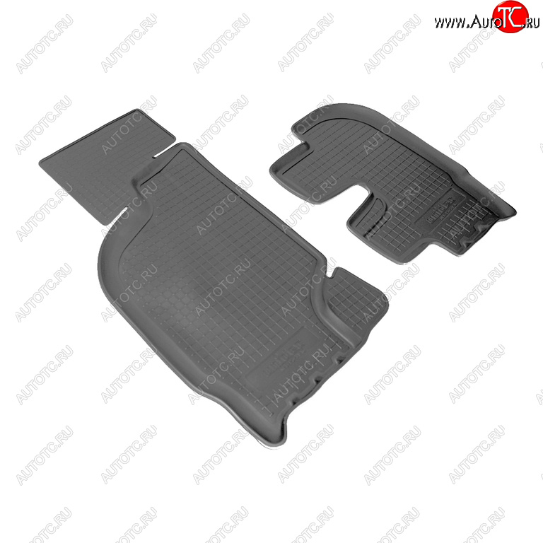 1 259 р. Коврик салона HYUNDAI HD65,HD72,HD78 (06-) полиуретан черный (2 предм.) NORPLAST NORPLAST npl-po-31-16  с доставкой в г. Майкоп