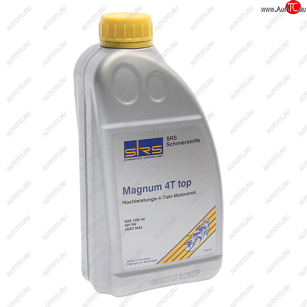 1 099 р. Масло моторное для 4-х тактных двигателей Magnum 4T Top 10W40 синт.1л SRS SRS 36278  с доставкой в г. Майкоп