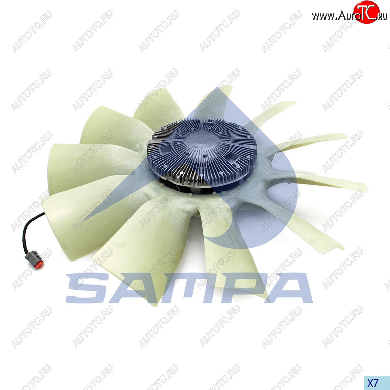 42 999 р. Вентилятор SCANIA P,G,R,T series (04-) в сборе с вискомуфтой SAMPA SAMPA 043.342-01  с доставкой в г. Майкоп