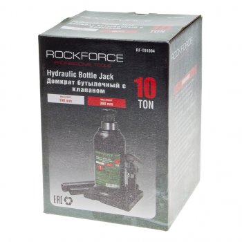 2 799 р. Домкрат бутылочный 10т 190-360мм с клапаном ROCKFORCE ROCKFORCE rf-t91004 ROCKFORCE rf-t91004  с доставкой в г. Майкоп. Увеличить фотографию 3