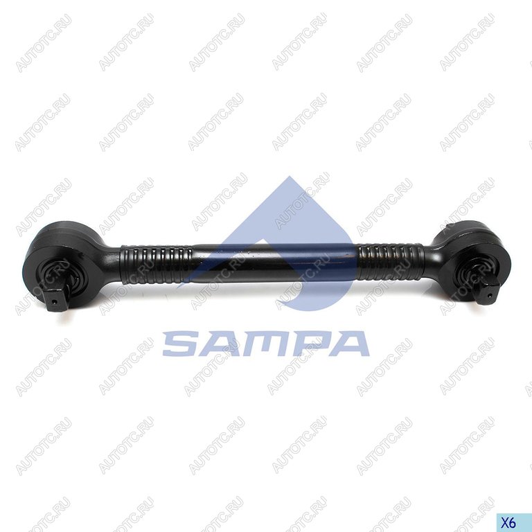 7 749 р. Штанга реактивная SCANIA обжимная с двухопорным РМШ L=522мм d=19мм SAMPA SAMPA 095.274  с доставкой в г. Майкоп