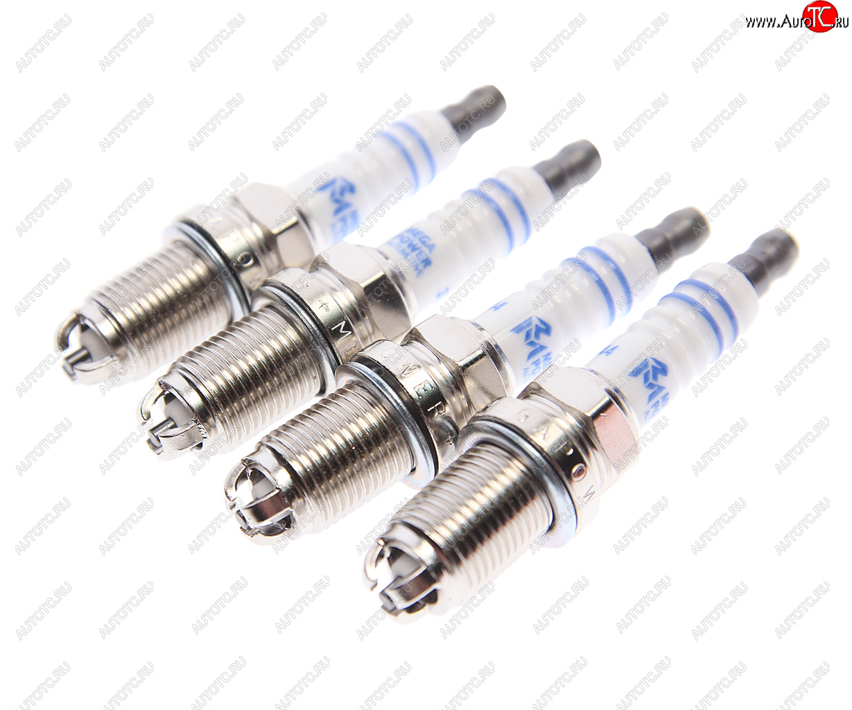 759 р. Свеча зажигания VW Bora,Golf 4,5,6,Passat B3,B5,B6 (1.41.61.8) AUDI A3 SEAT SKODA (4шт.) MEGAPOWER MEGAPOWER 370-31-121  с доставкой в г. Майкоп