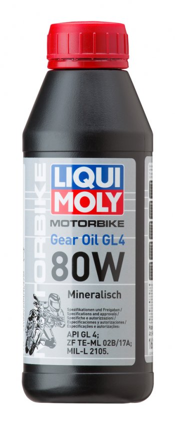 819 р. Масло трансмиссионное RACING GEAR OIL мото GL-4 80W мин.0.5л LIQUI MOLY LIQUI MOLY 1617  с доставкой в г. Майкоп. Увеличить фотографию 1