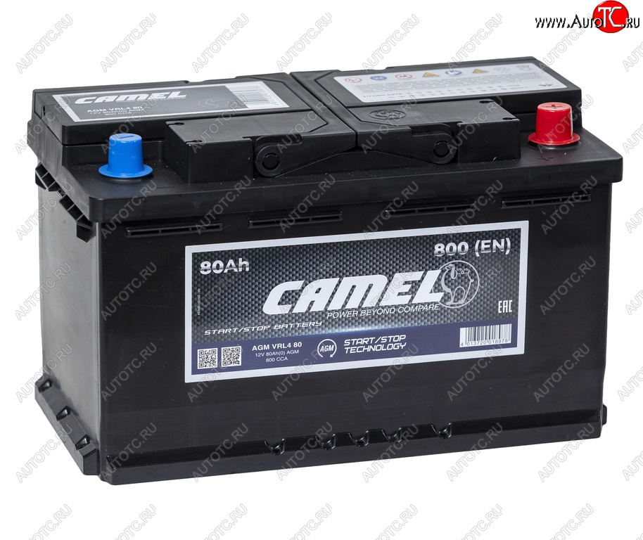 16 999 р. Аккумулятор CAMEL AGM 80Ач обратная полярность CAMEL 6ст80(0) l4  с доставкой в г. Майкоп