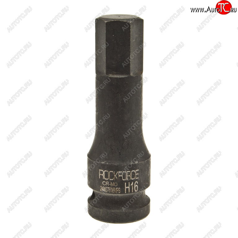 379 р. Бита-головка 12 HEX H16 L=79мм ударная ROCKFORCE ROCKFORCE rf-24407816mpb  с доставкой в г. Майкоп