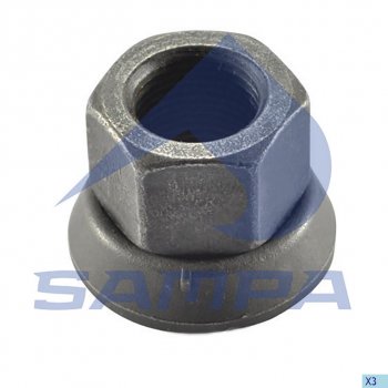 145 р. Гайка колеса VOLVO (7/8 UNFх/h-34/ключ 33мм) юбка подвижная SAMPA SAMPA 031.082 SAMPA 031.082  с доставкой в г. Майкоп. Увеличить фотографию 1