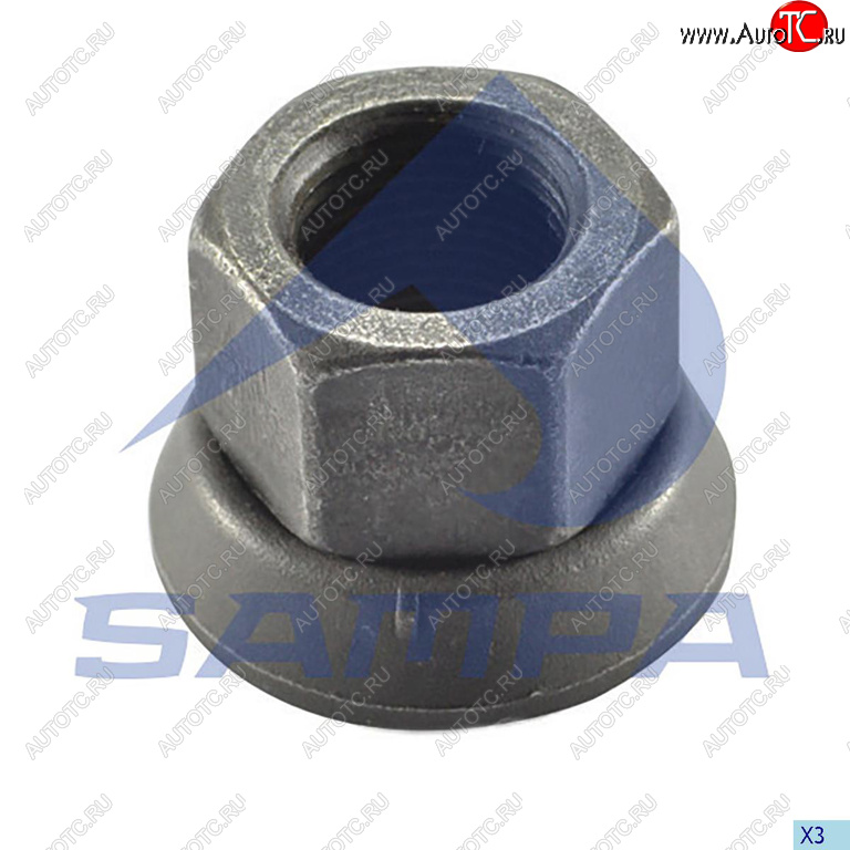 145 р. Гайка колеса VOLVO (7/8 UNFх/h-34/ключ 33мм) юбка подвижная SAMPA SAMPA 031.082 SAMPA 031.082  с доставкой в г. Майкоп