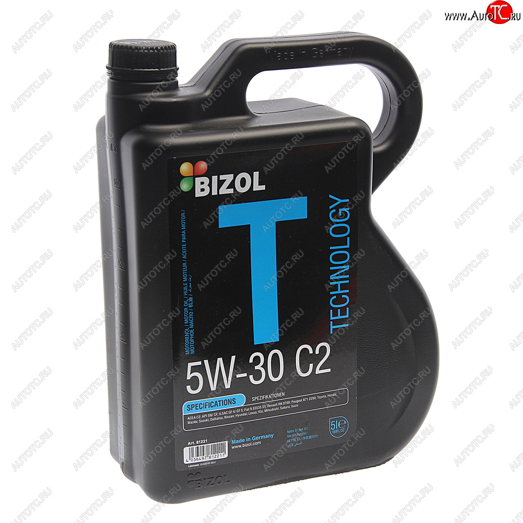 5 999 р. Масло моторное TECHNOLOGY 5W30 C2 синт.5л BIZOL BIZOL 81221  с доставкой в г. Майкоп