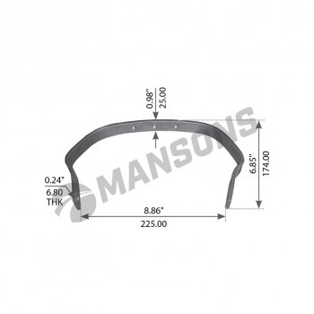589 р. Пружина VOLVO колодок задних стяжная MANSONS MANSONS 900.030  с доставкой в г. Майкоп. Увеличить фотографию 1