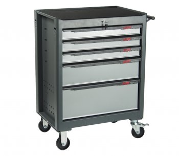 57 899 р. Тележка инструментальная 5 секций серая JTC JTC TOOLS CO., LTD jtc-s1065  с доставкой в г. Майкоп. Увеличить фотографию 1