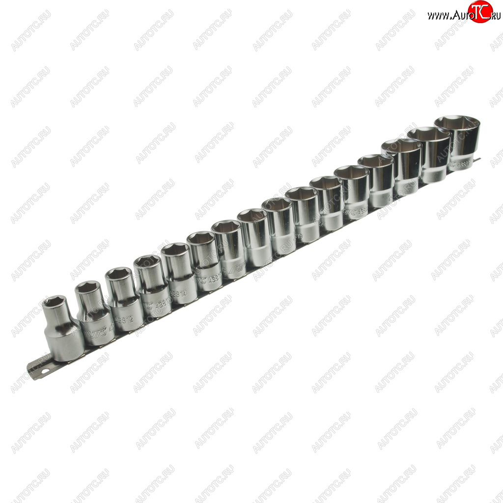 5 249 р. Набор головок торцевых 12 10-32мм 6-ти гранных на планке JTC JTC TOOLS CO., LTD jtc-h416m  с доставкой в г. Майкоп