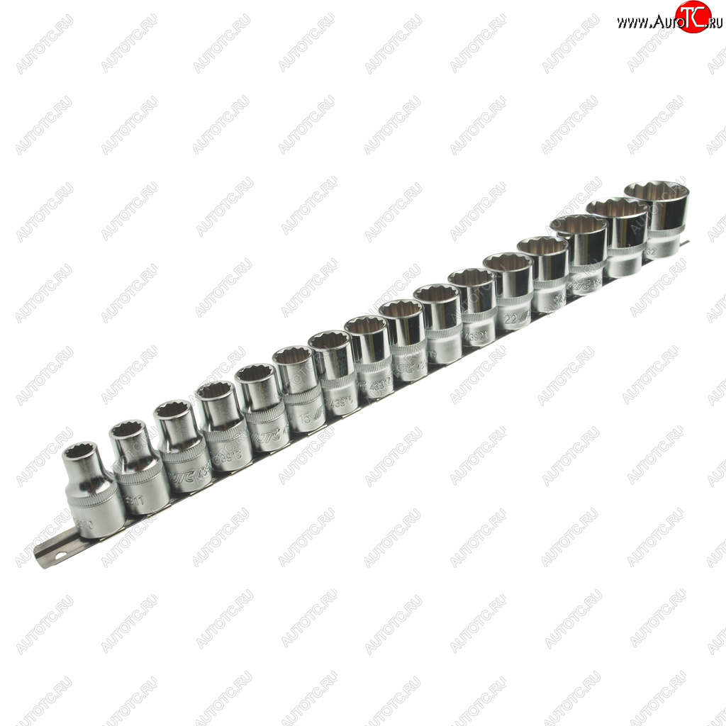 4 999 р. Набор головок торцевых 12 12-ти гранных 10-32мм на планке JTC JTC TOOLS CO., LTD jtc-t416m  с доставкой в г. Майкоп