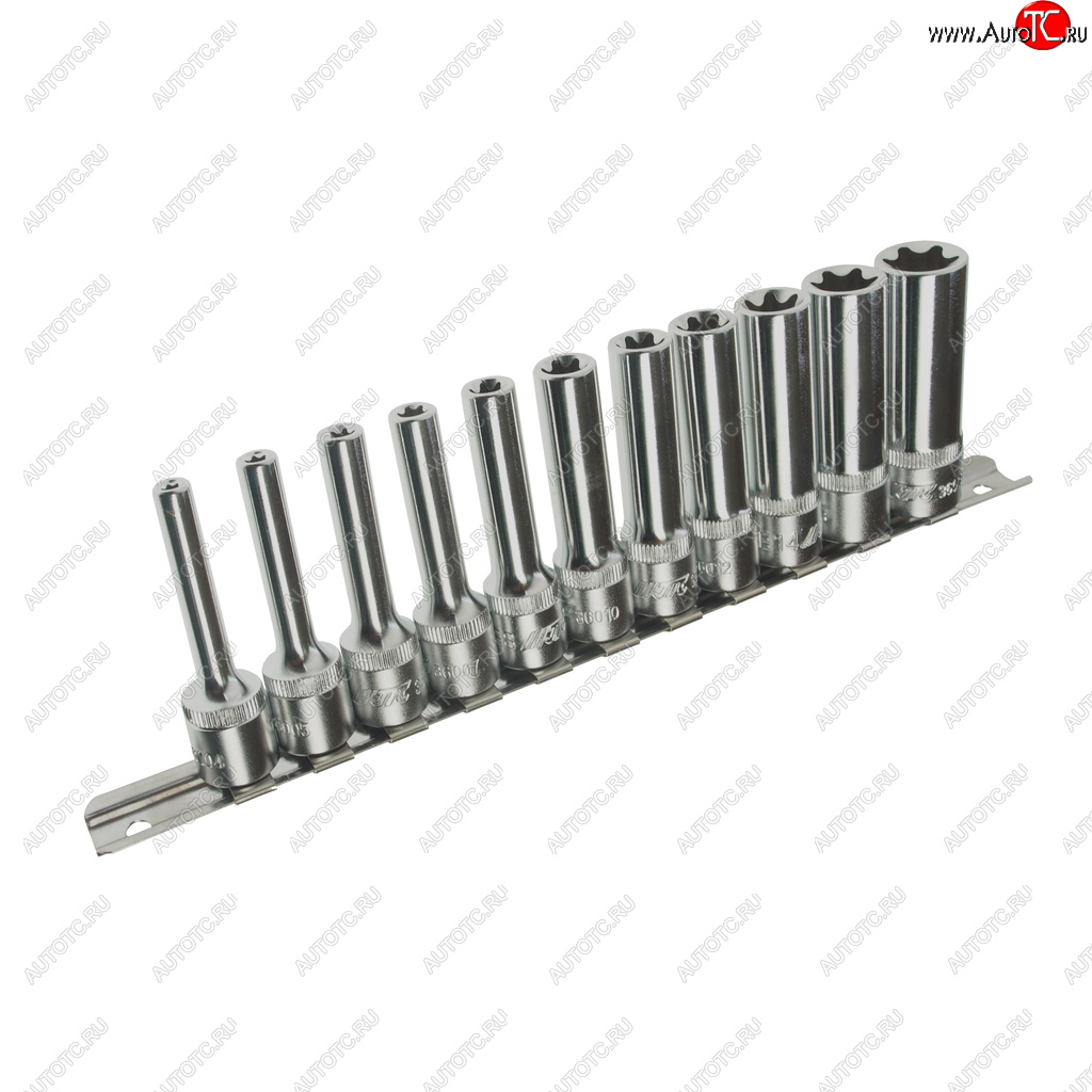 5 349 р. Набор головок торцевых 38 TORX Е4-Е18 глубоких 11 предметов JTC JTC TOOLS CO., LTD jtc-h311e  с доставкой в г. Майкоп