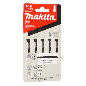 349 р. Пилка для лобзика набор 5шт. дерево 44мм MAKITA MAKITA a-85709 MAKITA a-85709  с доставкой в г. Майкоп. Увеличить фотографию 1
