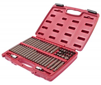 6 399 р. Набор бит 12 38 HEX, TORX, SPLINE, RIBE 6-ти гранных 2 держателя 58 предметов в кейсе JTC JTC TOOLS CO., LTD jtc-3509  с доставкой в г. Майкоп. Увеличить фотографию 1