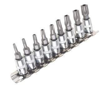1 599 р. Набор бит 14 TORX 5-ти гранных TS10H-TS50H 9 предметов JTC JTC TOOLS CO., LTD jtc-3303  с доставкой в г. Майкоп. Увеличить фотографию 1
