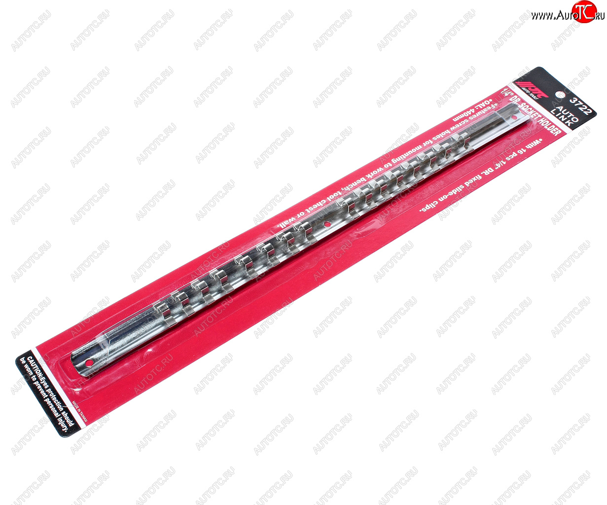 359 р. Держатель головок 14 L=400мм стальная рейка 16шт. JTC JTC TOOLS CO., LTD jtc-3722  с доставкой в г. Майкоп